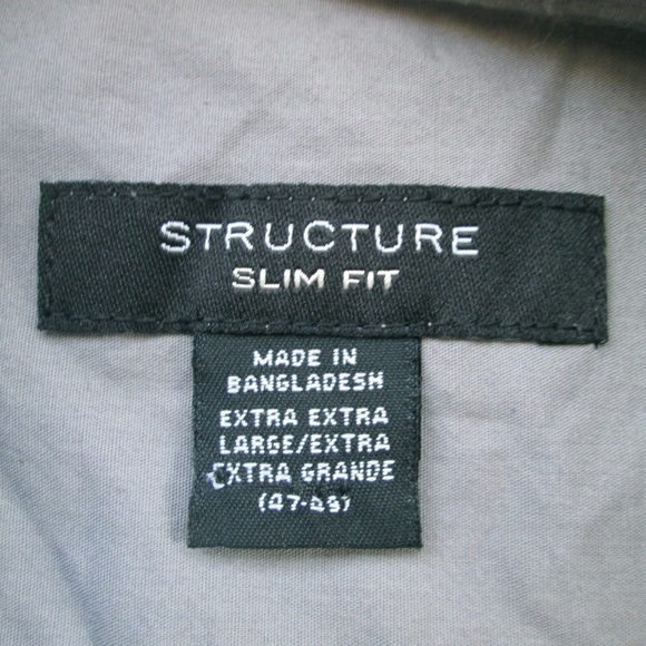 Structure Men's Grey Embroidered Shirt ~ Size XL - Picture 5 of 5